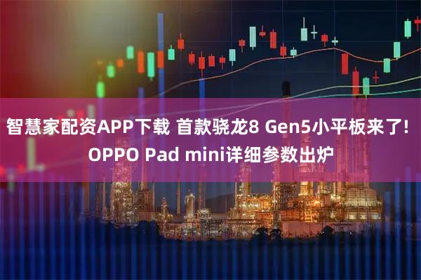 智慧家配资APP下载 首款骁龙8 Gen5小平板来了! OPPO Pad mini详细参数出炉